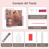 Anuver Cardinal Diamond Painting Kits for Adults, 5D DIY Diamond Art Kits for Beginners, Full Drill Diamond Painting Kits for Home Wall Decor, Bird, 12x12 Inch Anuver