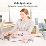 JADENS Bluetooth Thermal Label Printer 4x6, Pink Wireless Shipping Label Printer for Small Business & Packages, Compatible with iOS, Android, Mac, Windows, Amazon, Etsy, Ebay, Shopify JADENS