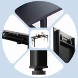 Need Home Office Desk - 60 Inches Large Computer Desk Sturdy Black Table Foldable Desk Gaming Computer Table No Assembly Required AC5CB 60 inch Need