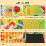 WSLWXSHM Diamond Painting Kits for Adults, Dog Round Full Drill Diamond Art Kits, 5D DIY Paint with Diamonds Crafts for Home Wall Decoration Gifts 12×12Inch Flower Basket WSLWXSHM