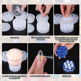 Juome Dice Resin Molds Silicone with Dice Box, DND Dice with Holder Epoxy Resin Molds, Silicone Molds for Epoxy Resin for DIY Dices and Dices Storage Case Making, Table Board Game Dice Lovers Gift Juome