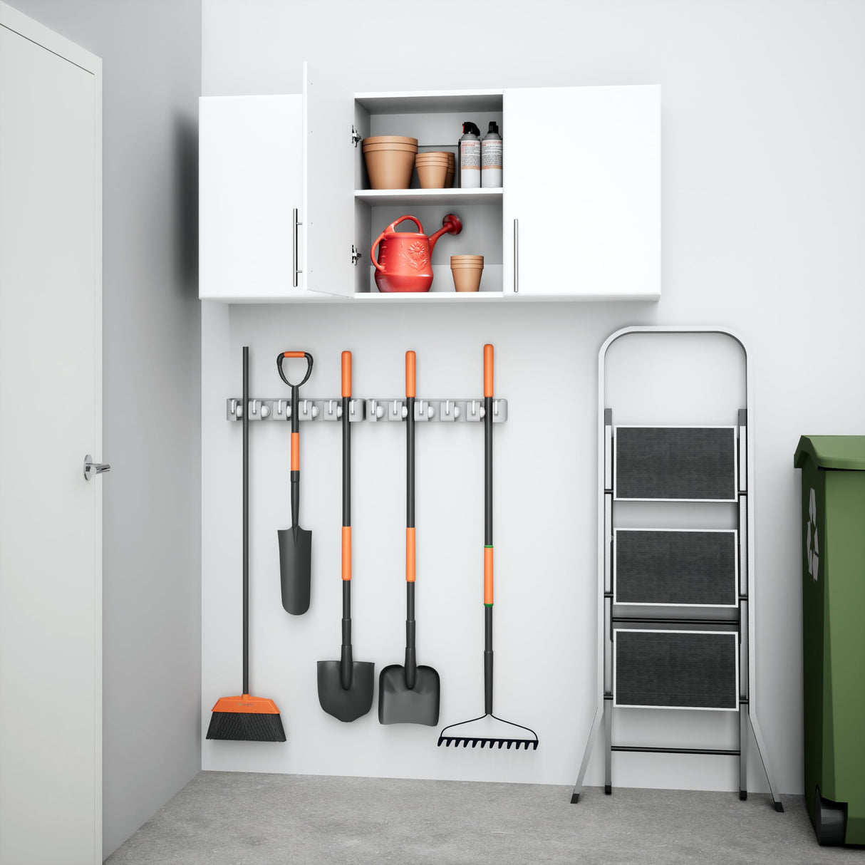 Prepac Elite 3-Door Wall Cabinet/Pantry Storage Cabinet | White, 54W x 24H x 12D | Versatile Garage Wall Cabinet by Prepac Prepac