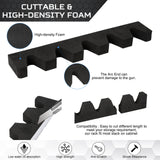 OCQOTAT Foam Gun Rack With Buttstock Base 1 Set, High Density Foam 5 Rifle Rack And Buttstock Holder With Magnetic Strip Hook For Gun Safe Accessory Storage Weapons Gun Safe Rack With Foam Padding OCQOTAT