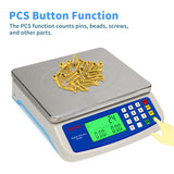 Large Digital Kitchen Scale 30KG Commercial Food Scale 66LB for Baking Bread Meat Stainless Steel Price Computing Scale LCD Display,Prep Counting Scale for Parts and Coins Adapter Included RUJIXU