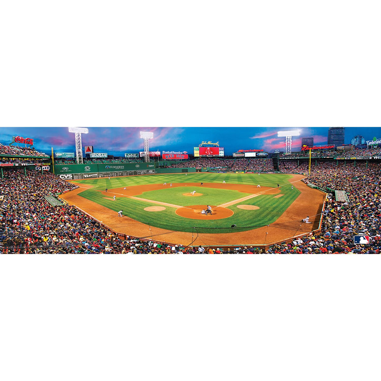 MasterPieces MLB Boston Red Sox Stadium Panoramic Jigsaw Puzzle,Fenway Park, Home of the Green Monster, 1000 Pieces Masterpieces