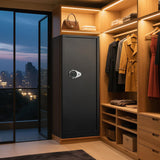 HEANVO 10-12 Gun Safe for Rifles and Pistols, Rifle Safes for Home, Digital Locking Gun Cabinet, Shotgun Safe with Dual Alarm System, Large Rifle Cabinet with Removable Shelf HEANVO