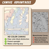 XTCIXAL Christmas Paint by Numbers Kit for Adults, Snowman Paint by Number for Adults, Beginners Acrylic Canvas Painting Kits for Home Wall Decor 16x20 Inch XTCIXAL