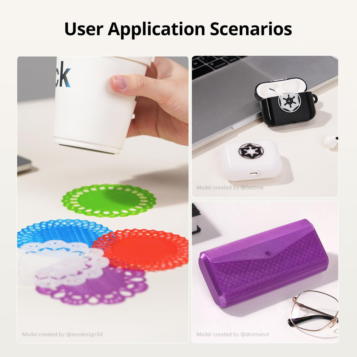 ANYCUBIC TPU Filament 1.75mm, 95A Soft Flexible 3D Printer Filament, Dimensional Accuracy +/- 0.02mm, Print with Most FDM 3D Printers, 1KG Spool, Black ANYCUBIC