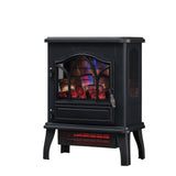 duraflame® 3D Infrared Quartz Electric Fireplace Stove Heater, Black Duraflame
