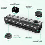 Laminator Machine A4 Laminators - 9 Inch Thermal Cold Laminating Machine with 20 Laminating Sheets, 8.5x11 Laminator with NTC Temperature Control 90-s Warm up, A4/A5/A6 Laminators for School Home MAXDONE