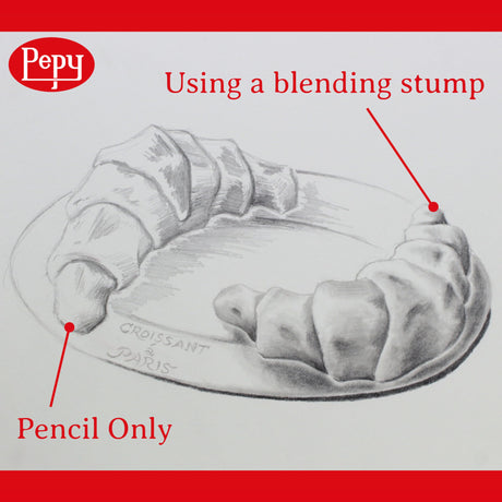 Pepy 6 PCS Blending Stumps for Drawing, Shading, Blending, Charcoal, Graphite, Colored Pencil, Pastel, Oil Pastel; Art Blenders for Paper Sketch Drawing Pepy