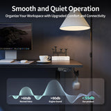 Agilestic Electric Standing Desk, 55 x 24 Inches Height Adjustable Desk, Sit Stand up Desk for Work Office Home, Ergonomic Rising Gaming Computer Table with Memory Preset, Black Agilestic