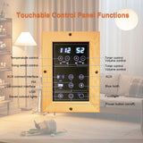 Smartmak Far Infrared 2 Person Recliner Sauna Room, Indoor Canadian Hemlock Sauna Room, Ceramic Tube and Carbon Crystal Heating Panel, 7 Color Light, Oxygen Bar, Bluetooth Speaker (220V, 3400W) Smartmak