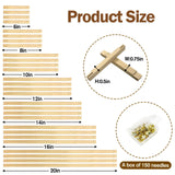 7 Lengths Wood Canvas Frames Kits, Total 28 Pcs Needlepoint Stretcher Bars for Needlework Embroidery Oil Painting Posters Art Supplies (6/8/10/12/14/16/20inch) Wibeelee