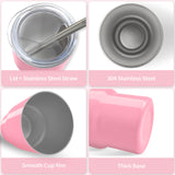 JUSONEY 3oz Mini Tumbler Shot Glass with Straw and Lid,Sublimation Shot Glasses Tumblers Stainless Steel Double Wall Vacuum Insulated Shot Glass for Party Wedding BarCocktail Coffee JUSONEY