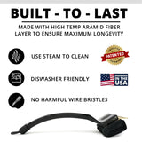 Grill Rescue BBQ Replaceable Scraper Cleaning Head, [Rescue-Upgraded], Bristle Free, Durable and Unique Scraper Tools for Cast Iron or Stainless-Steel Grates, Barbecue Cleaner (Rescue Pro) Grill Rescue