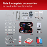 BAi The Mirror Embroidery Machine 20x14" Embroidery Area with 15 Needles,1200spm Max Speed Multi Needle Commercial Embroidery Machine for 3D Hats Clothing,Wifi Available 10" Touch Screen BAi