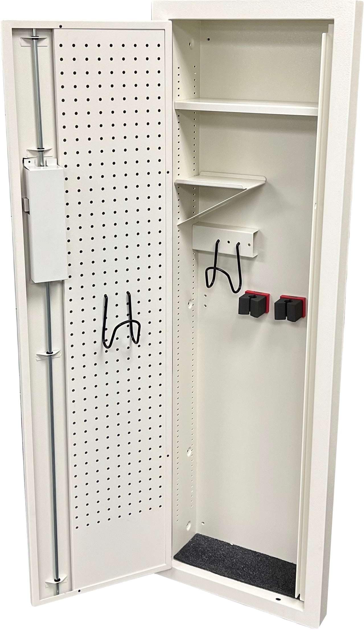 V-Line Ind. Wall Closet Vault Plus Security Safe Gun Safe and Money Safe This Safe Provides Security for Your Firearms and Valuables,Simplex Lock Fits Between 2 Wall Studs,White