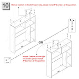 Viroformo Over The Toilet Storage Cabinet, Farmhouse Storage Cabinet 32 Inches Width Over Toilet with 2 Barn Door and Toilet Paper Holder Stand, White Toilet Rack for Bathroom, Laundry, Restroom Viroformo