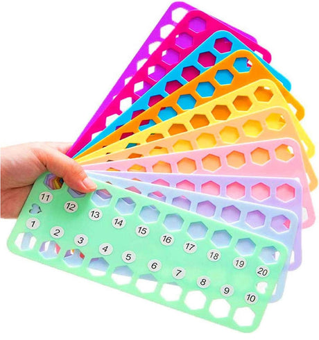 Hyamass 10-Pack Embroidery Floss Organizer Cards - Durable Cross Stitch Thread Holders Storage Tool, Portable Craft Storage for Sewing/Needlework Projects Hyamass