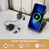 BTHFST Loft Bed Twin Size with L-Shape Desk & RGB LED Lights & Charging Station, Twin Bunk Bed with Fabric Drawers & Shlves, 13.4'' H Safety Guardrail, Noise Free, No Box Spring Needed BTHFST