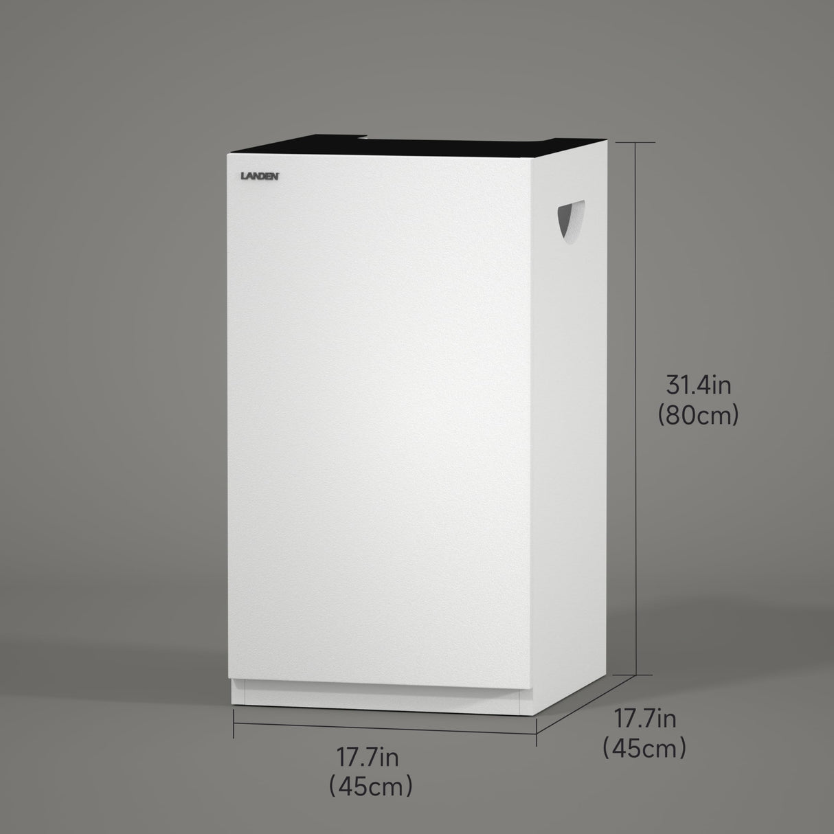 LANDEN Aquarium Wooden Stand and Cabinet for up to 20 Gal Tank, W17.7xD17.7xH31.5 in, Fish Reptile Sea Salt WaterTank Stand, Nano Foam Leveling Mat Included, Matte White Painted(Stand Only) LANDEN