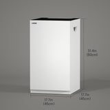 LANDEN Aquarium Wooden Stand and Cabinet for up to 20 Gal Tank, W17.7xD17.7xH31.5 in, Fish Reptile Sea Salt WaterTank Stand, Nano Foam Leveling Mat Included, Matte White Painted(Stand Only) LANDEN