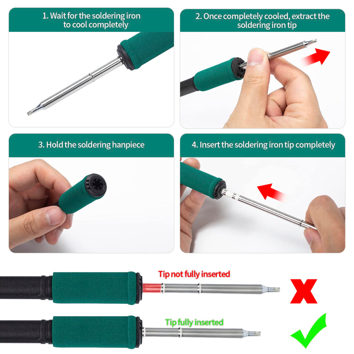 YIHUA 948DB+ II Soldering Iron Station Kit compatible for T12 solder iron tip with 3 tips with °F-°C Conversion, Sleep Mode, Auto Shutdown, Preset Channels, Calibration Functions YIHUA