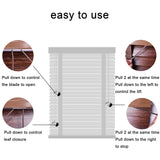 Natural Bamboo Venetian Blinds with Durable Aluminum Track - Customizable Size for All Rooms LLPEIJIE026