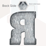 CraftyCrocodile 7" Galvanized Metal Letters for Wall Decor - 3D Letter R for Hanging & Free Standing - Decorative Rustic Alphabet Letters for the Living Room, Bedroom, Kitchen CraftyCrocodile