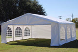 DELTA 20'x20' Budget PE Party Tent Heavy Duty Upgraded Galvanized Wedding Tent Canopy Big Tents Carport Outdoor Event DELTA