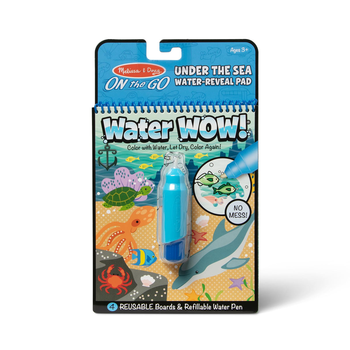 Melissa & Doug On the Go Water Wow! Reusable Water-Reveal Activity Pad - Under the Sea - FSC Certified Melissa & Doug