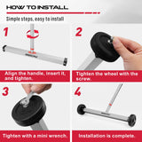 Magnet Sweeper Magnetic Nail Roller: 17-Inch Heavy Duty Magnet Nail Pickup Rolling Tool with Telescoping Adjustable Handle 8.8-Pound Capacity Ideal for Workshop Garage Yard Construction Cleanup SEDY