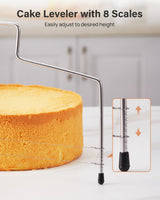 Kootek 144PCs Cake Pan Set, Cake Decorating Kit with 3 Nonstick Round Springform Pans (4, 7, 9 inch), Piping Bags and Tips, Cake Leveler, Other Cheesecake Pan Tools Baking Supplies Gifts & eBook Kootek