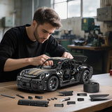 CaDA C63006W 1:10 Scale RUF GT RC Car Kit - DIY Assembly Building Blocks Set and STEM Educational Toy for Kids & Adults (8+ Years)⁠⁣ CaDA