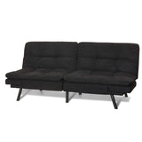 Mainstay.. Memory Foam Futon, Black Suede, Fabric, Wood, Metal + Free Clean Fabric Cloth (Black Suede) Mainstay