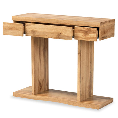 Baxton Studio Otis Console Tables, Oak Brown