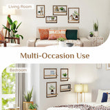 Walasis Wood Wall Shelves for Bedroom Farmhouse - Rustic Floating Shelf Decorative Storage Shelving Wall Mounted Decor with Frame for Living Room Walasis