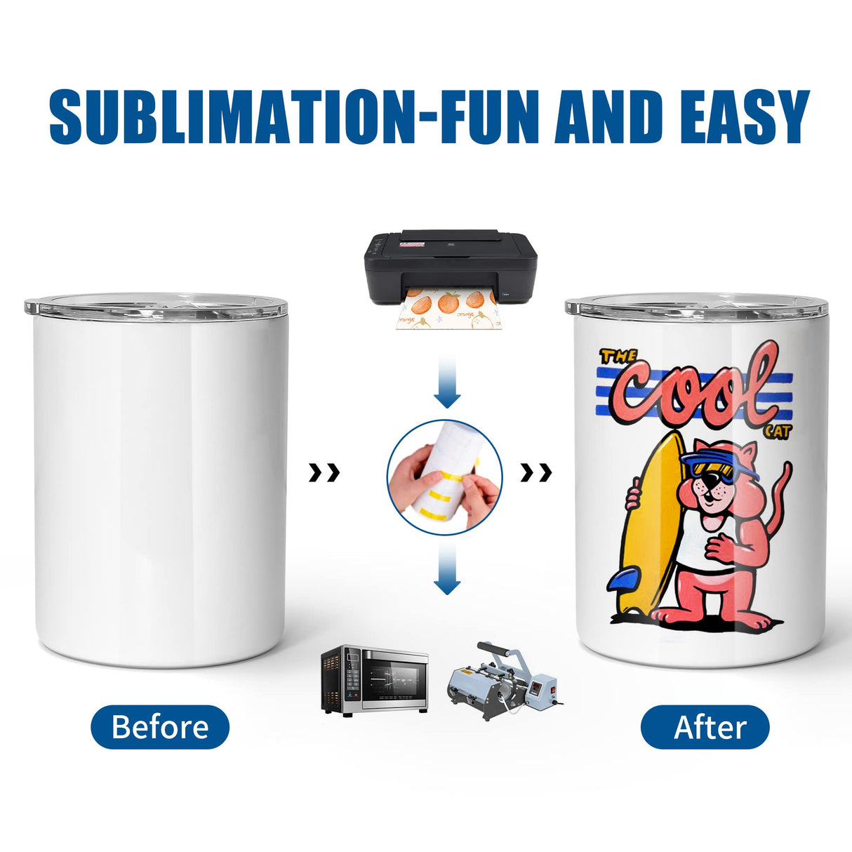 AGH 10OZ sublimation wine tumblers blanks, 50Pack Straight Stainless Steel Tumblers with Lids and Straw, Double Wall Vacuum Insulated Cups Water Tumbler for Hot & Cold Drinks AGH