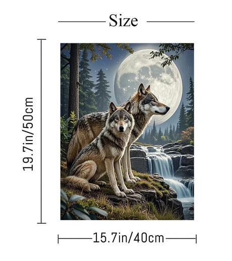 ACIOPPL Paint by Numbers for Adults Beginner Colorful Animal DIY Acrylic Painting Kits Animal Wolf Oil Painting by Number Kit Drawing Acrylic Paint Canvas Set for Home Wall Decor Colorful Wolves Generic