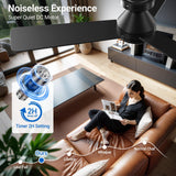 Dgguo Ceiling Fans with Lights, 42 Inch Low Profile Ceiling Fan with Light and Remote Control, Reversible, LED Dimmable for Bedroom Living Room Indoor/Outdoor Patio Use Dgguo