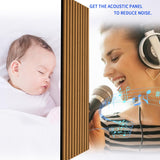 Luxdecor Acoustic Wood Slat Wall Panels for Wall 2pack Wood Slat Panels for Wall 47.2”x23.6” Wooden Acoustic Venner Panels 3D, Fluted Wall Slat Panels 0.82”in Luxdecor