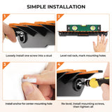 KastKing V15 Vertical Fishing Rod Holder – Wall Mounted Fishing Rod Rack, Store 15 Rods or Fishing Rod Combos in 17.25 Inches, Great Fishing Pole Holder and Rack KastKing