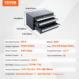 VEVOR End Mill Dispenser Cabinet, Three-Drawer End Mill Dispenser, End Mill Organizer Cabinet Cold Rolled Steel, End Mill Dispenser Organizer Cabinet Holder for Fractional Size from 1/8" to 1" VEVOR