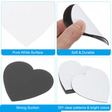PATIKIL 3x3 in Sublimation Magnet Blanks, 20pcs Sublimation Blanks Products Personalized Refrigerator Magnets for Kitchen Fridge Home Decor, Heart PATIKIL