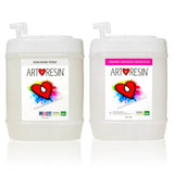 ArtResin - Epoxy Resin - Clear - Non-Toxic - 10 gal (5 gal Resin + 5 gal Hardener) (37.85 L) ArtResin