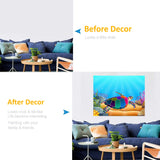 Framed Paint by Numbers Kits for Kids- Number Painting DIY Craft Kits - 16x12 Inch Acrylic Oil Painting On Canvas with Framed - Painting Set for Kids & Beginner & Adult, Colorful Sea Turtle Tookeen