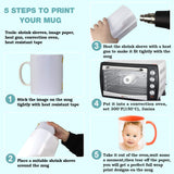 8x12 Inch Sublimation Shrink Wrap Sleeves, 60 Pcs White Sublimation Shrink Wrap for Tumblers, Mugs, Cups and More rebucas