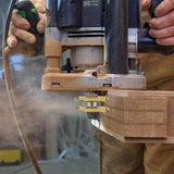 Yougfin 2PCS Tongue and Groove Set , 1/4" Shank Router Bit Set for Making Raised Panel Cabinet Door, 3 Teeth Adjustable T Shape Wood Milling Cutter Yougfin