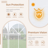 Greesum 10x30 Outdoor Canopy Tent, Patio Gazebo, for Party Wedding BBQ Events with 8 Side Removable Walls, Waterproof Canopies, White Greesum